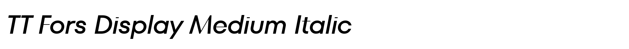 TT Fors Display Medium Italic image